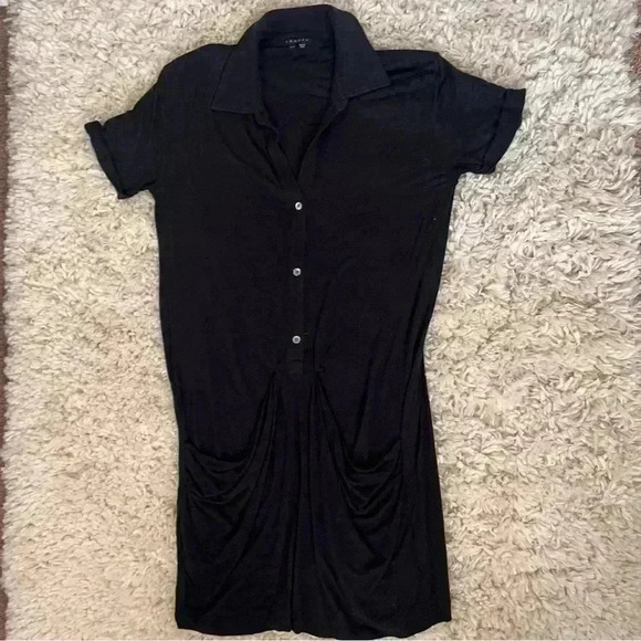 Theory Women’s Black Collar Dress - Picture 2 of 9